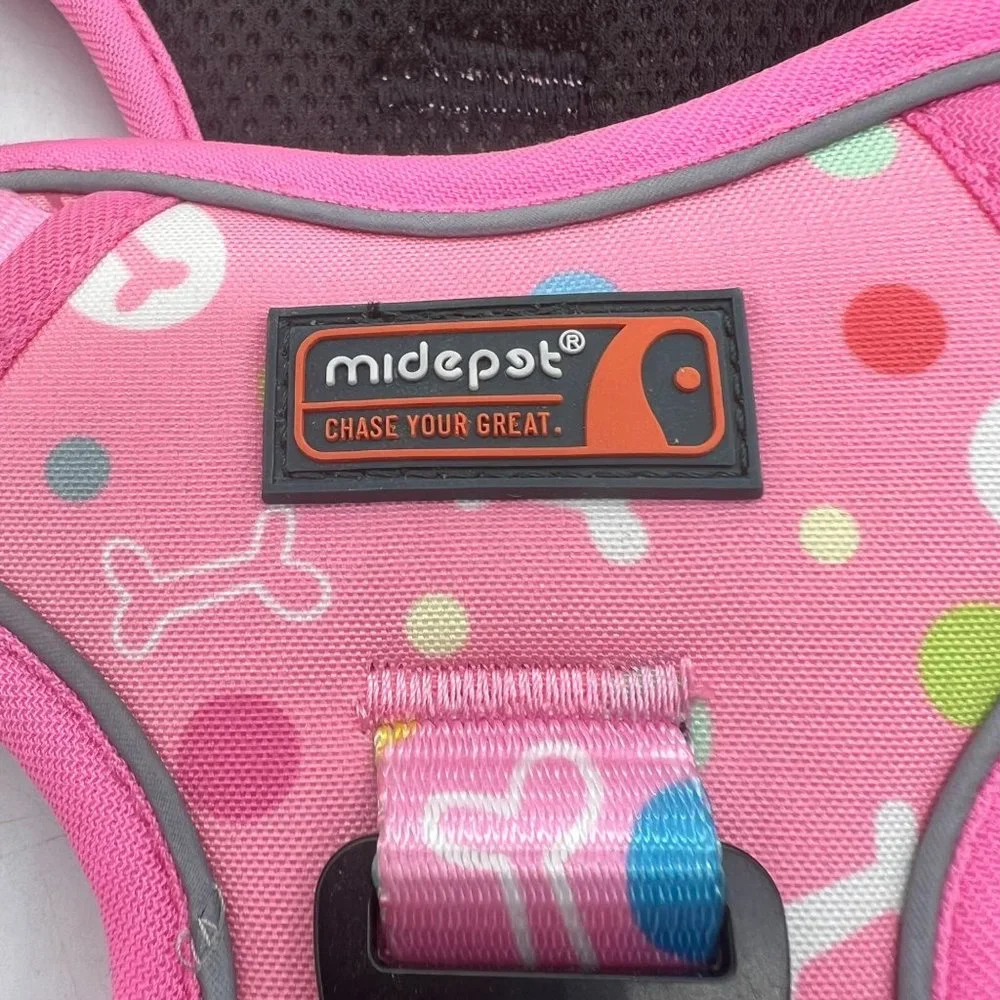 No Pull Dog Harness With Pouch XL Pink Midepot Adjustable NWOT